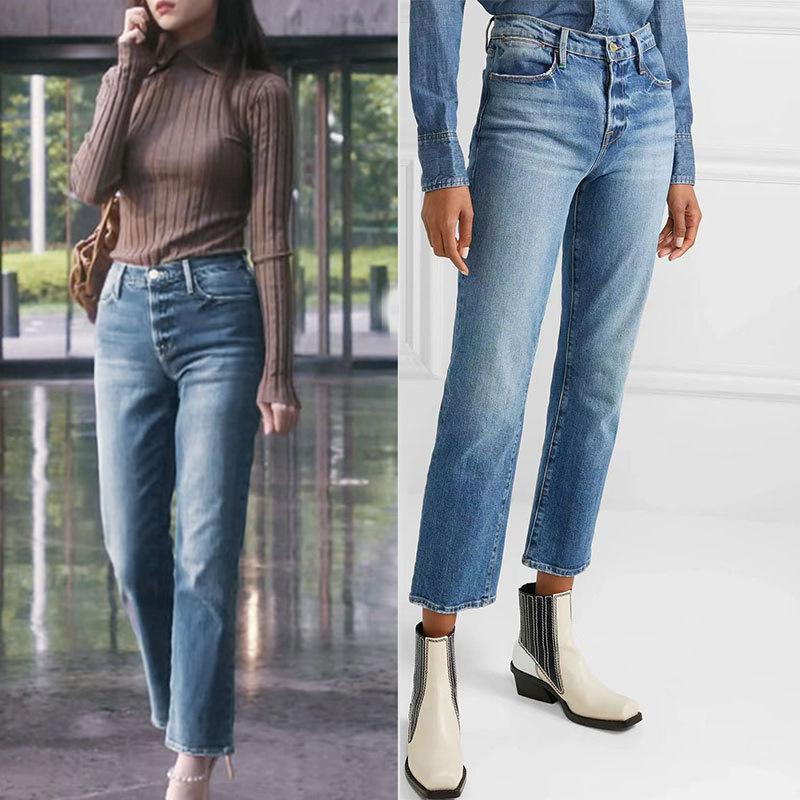 Jeans |  Le jean Ribcage droit à la cheville Jeans Femme