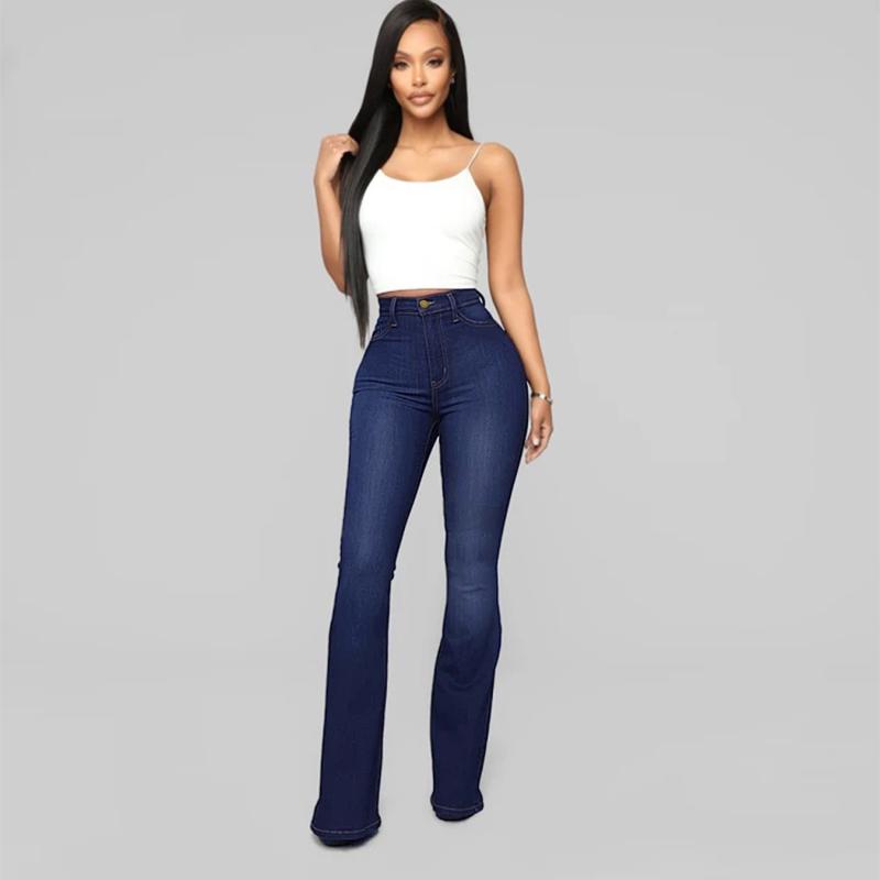 Jeans |  Le jean semi-évasé Bridget indigo foncé Jeans Femme