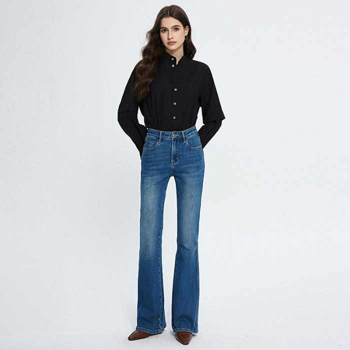 Jeans |  Le jean semi-évasé denim Luxe Vintage Jeans Femme