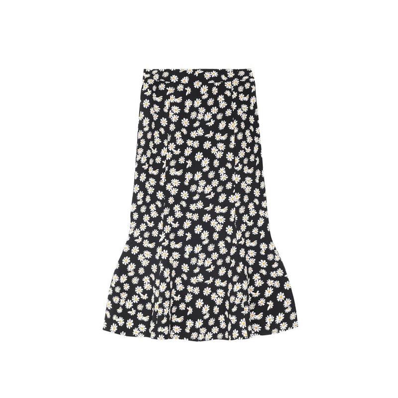 Jupes |  La jupe midi chiffon minifleurs Jupes Femme