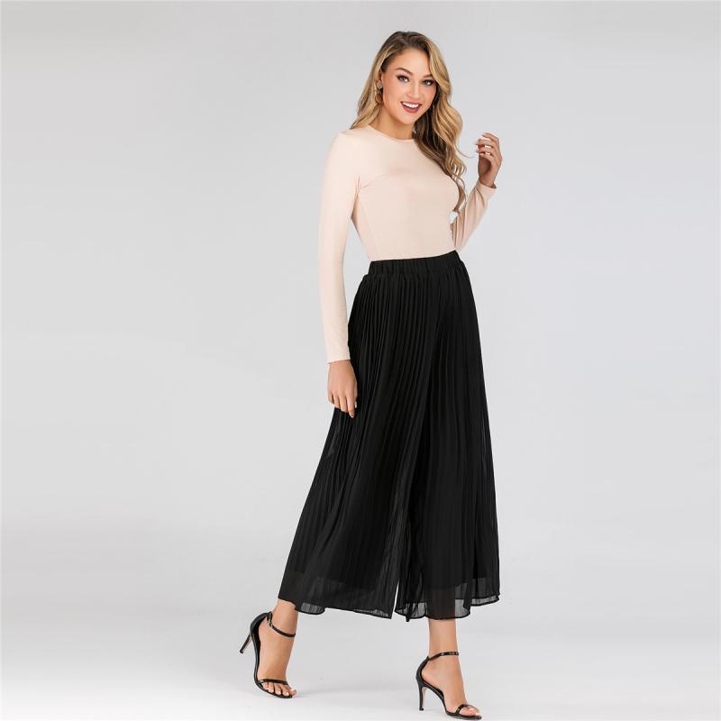 Jupes |  La jupe midi plissée chiffon léger Jupes Femme