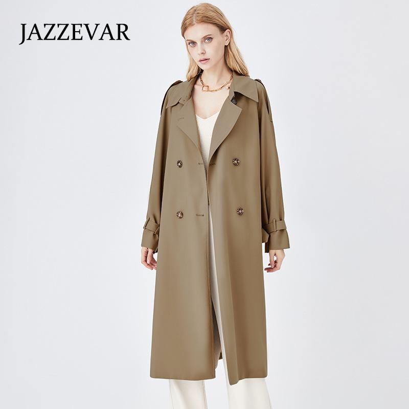 Manteaux |  Le long trench twill doux ceinturé Manteaux Femme