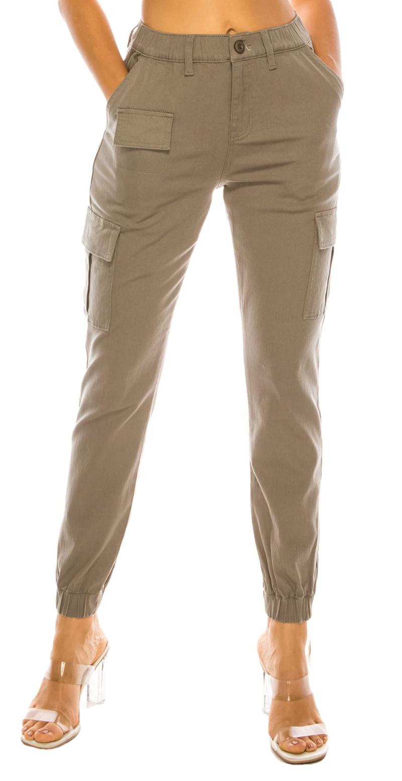 Pantalons |  Le pantalon cargo coton kaki Sevens Pantalons Femme