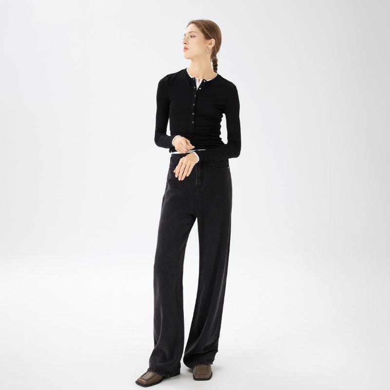 Pantalons |  Le pantalon droit velours côtelé Pantalons Femme