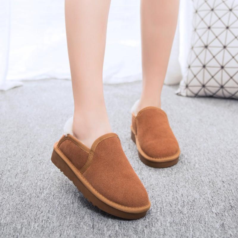 Pantoufles |  La mule peau de mouton renversée et suède Femme Chaussures Femme