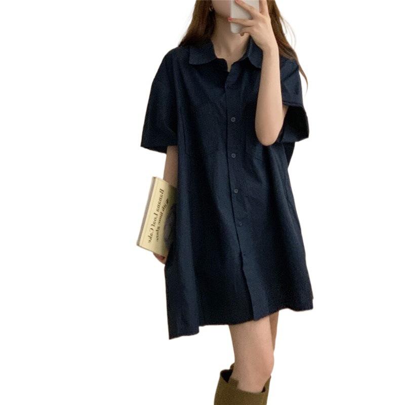 Robes |  La robe chemise denim coton biologique Robes Femme