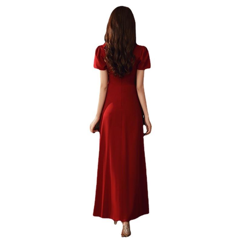 Robes |  La robe chemise midi manches bouffantes Robes Femme