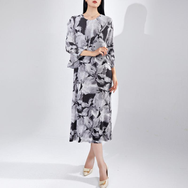 Robes |  La robe col bateau filet imprimé Robes Femme