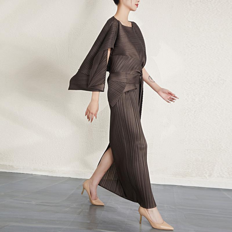 Robes |  La robe en chiffon plissé Robes Femme