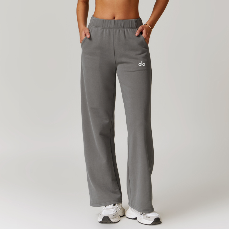 Sweats et kangourous |  Le pantalon droit en molleton Sweats et kangourous Femme