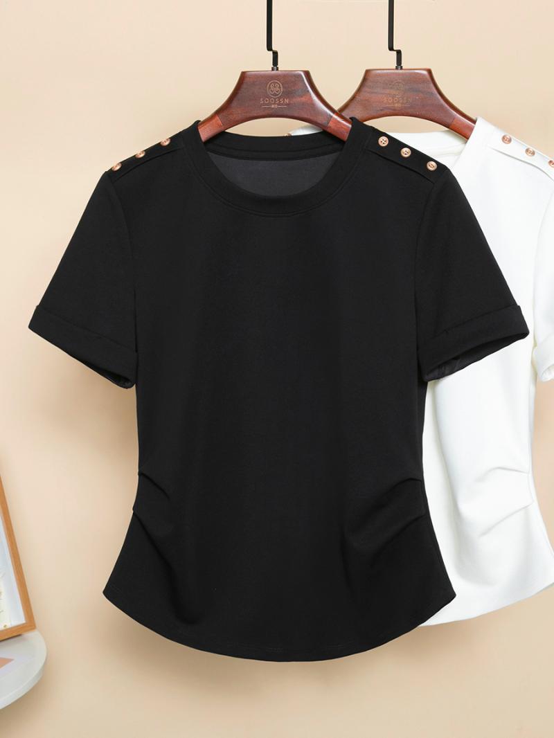 T-shirts |  Le t-shirt épaules boutonnées T-shirts Femme