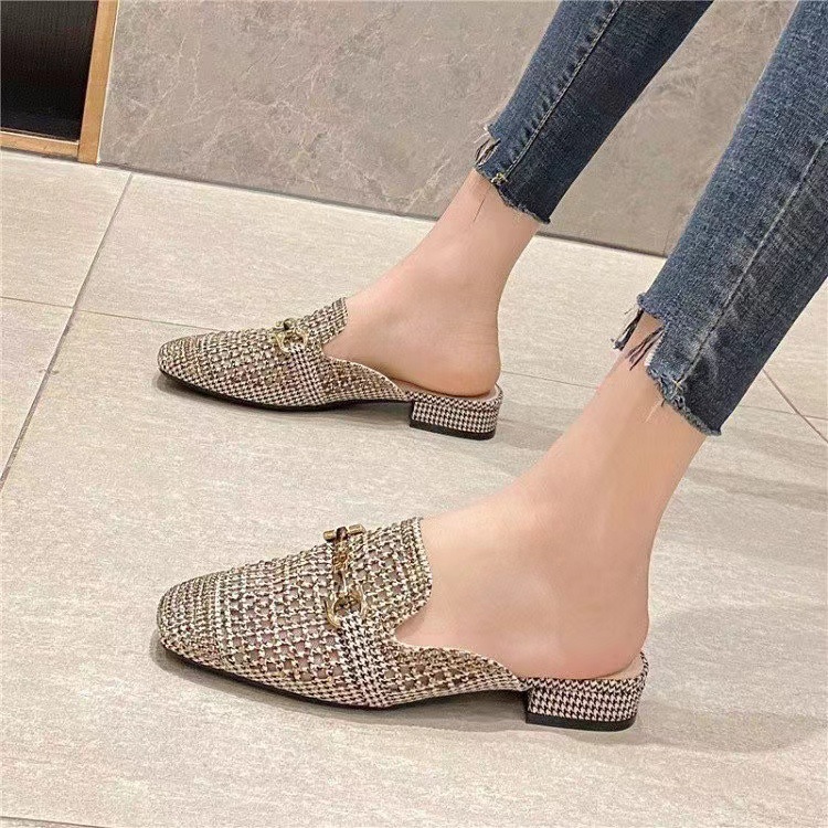 Talons plats et moyens |  La mule strass miroitants Breach Femme Chaussures Femme